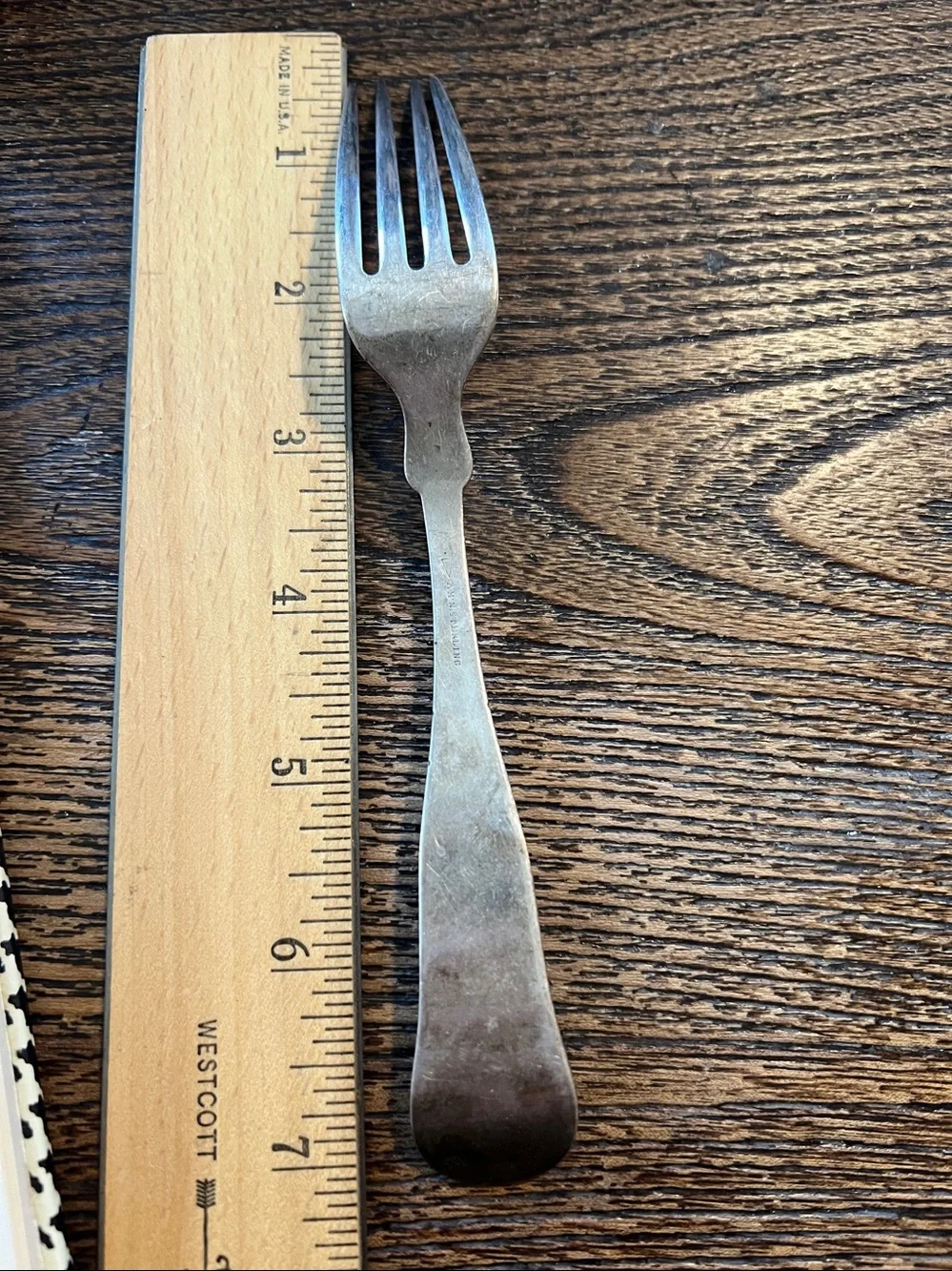 Antique Sterling Silver large fork flatware